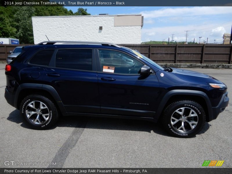 True Blue Pearl / Morocco - Black 2014 Jeep Cherokee Trailhawk 4x4