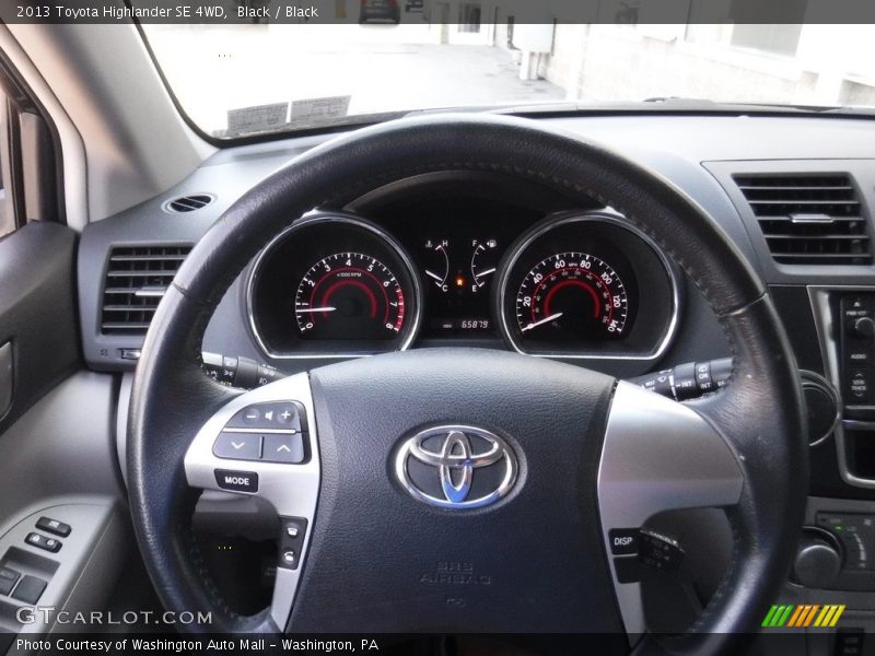 Black / Black 2013 Toyota Highlander SE 4WD