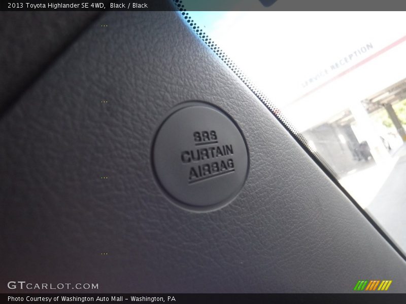 Black / Black 2013 Toyota Highlander SE 4WD