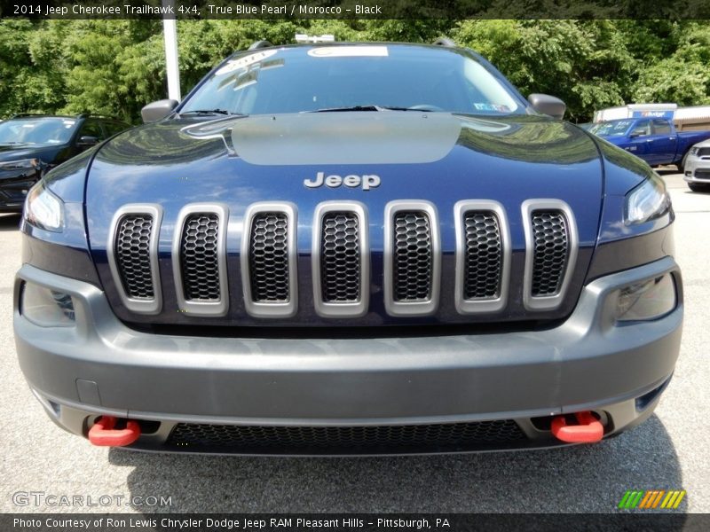 True Blue Pearl / Morocco - Black 2014 Jeep Cherokee Trailhawk 4x4