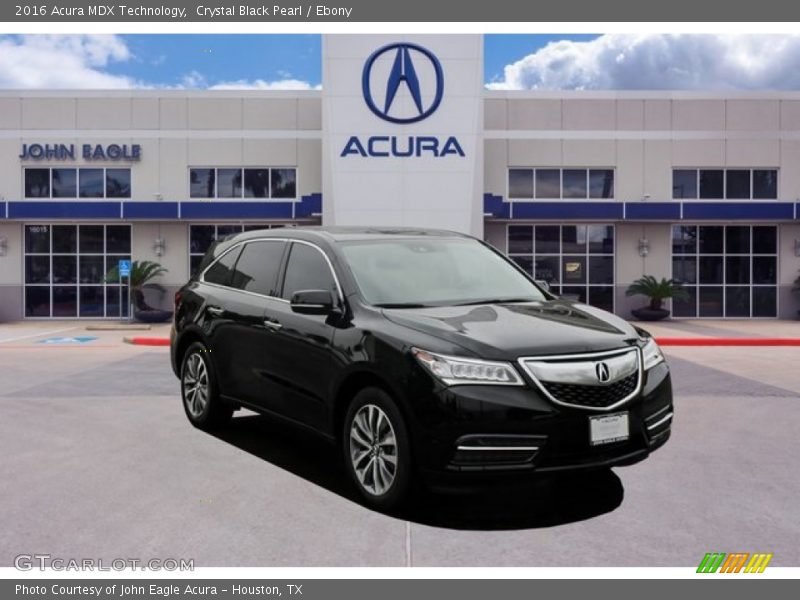 Crystal Black Pearl / Ebony 2016 Acura MDX Technology