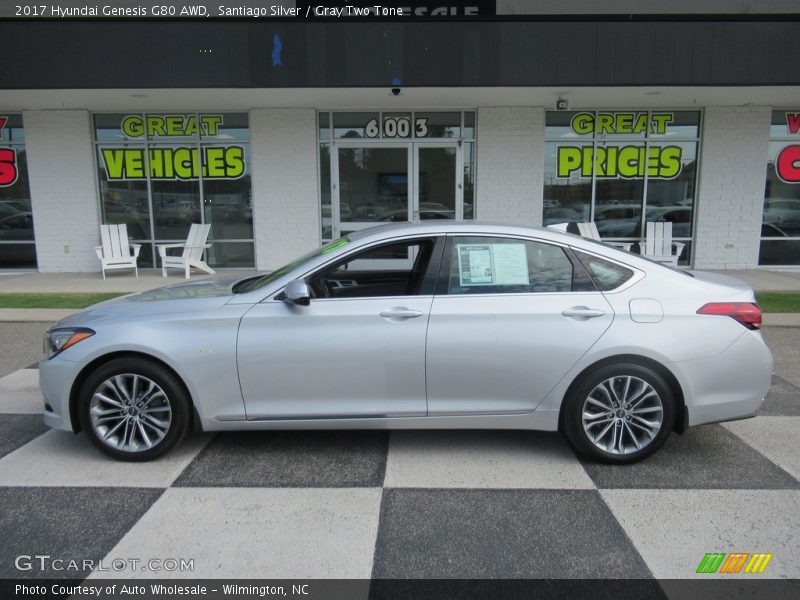 Santiago Silver / Gray Two Tone 2017 Hyundai Genesis G80 AWD
