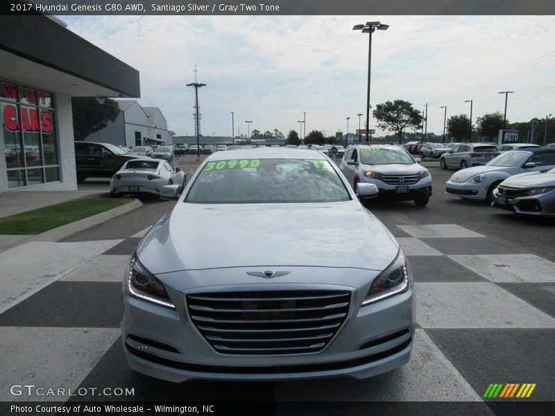 Santiago Silver / Gray Two Tone 2017 Hyundai Genesis G80 AWD