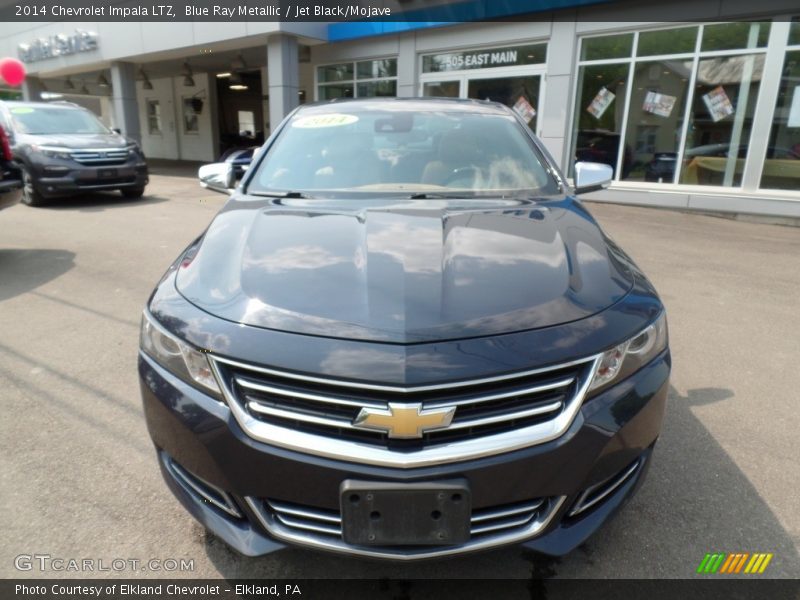 Blue Ray Metallic / Jet Black/Mojave 2014 Chevrolet Impala LTZ