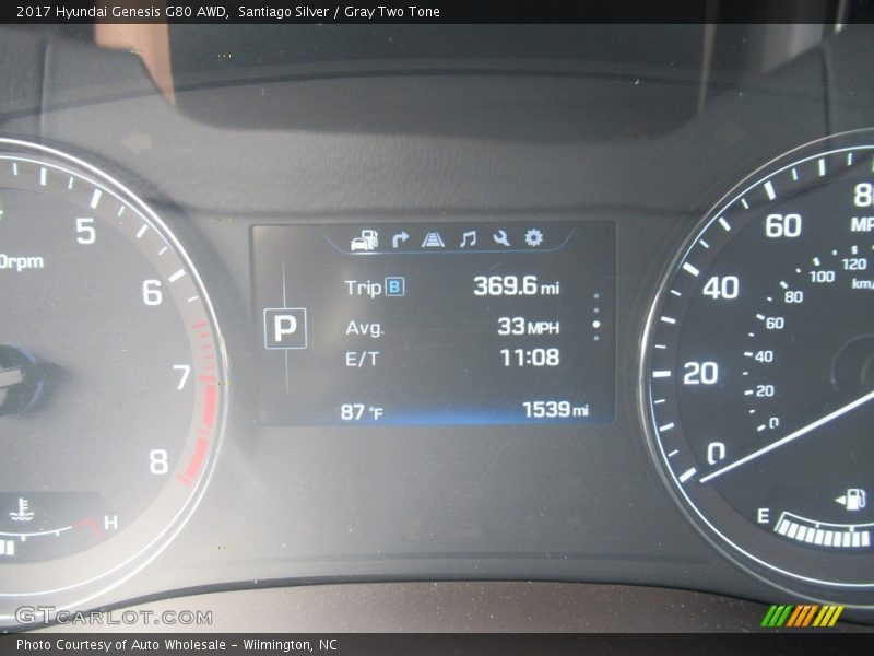 Santiago Silver / Gray Two Tone 2017 Hyundai Genesis G80 AWD