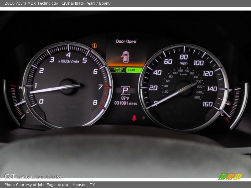 Crystal Black Pearl / Ebony 2016 Acura MDX Technology