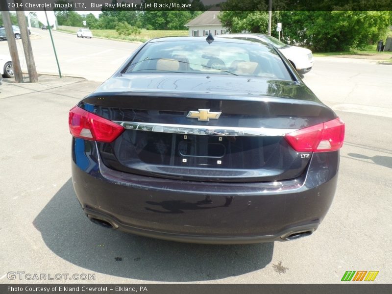 Blue Ray Metallic / Jet Black/Mojave 2014 Chevrolet Impala LTZ