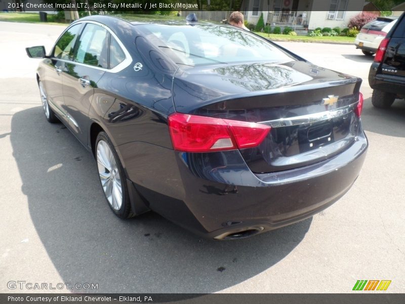 Blue Ray Metallic / Jet Black/Mojave 2014 Chevrolet Impala LTZ