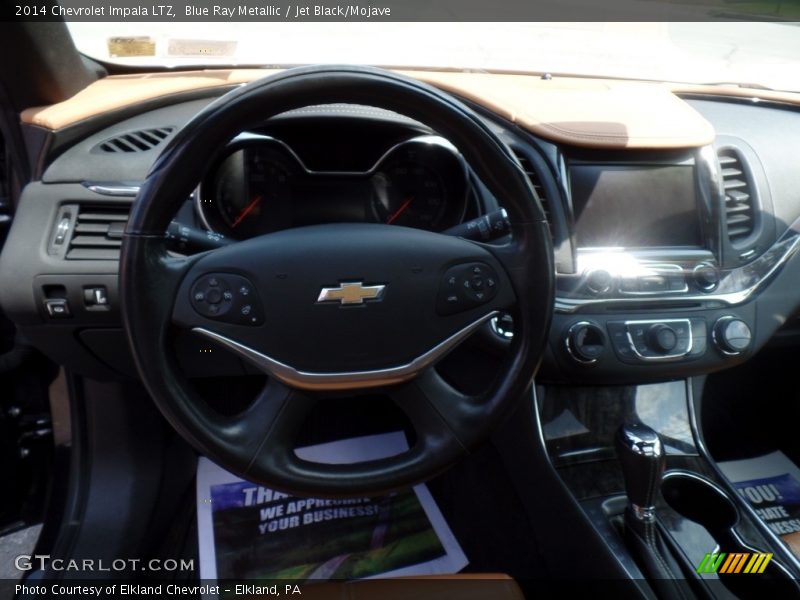 Blue Ray Metallic / Jet Black/Mojave 2014 Chevrolet Impala LTZ