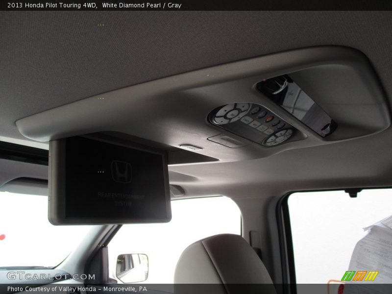 White Diamond Pearl / Gray 2013 Honda Pilot Touring 4WD