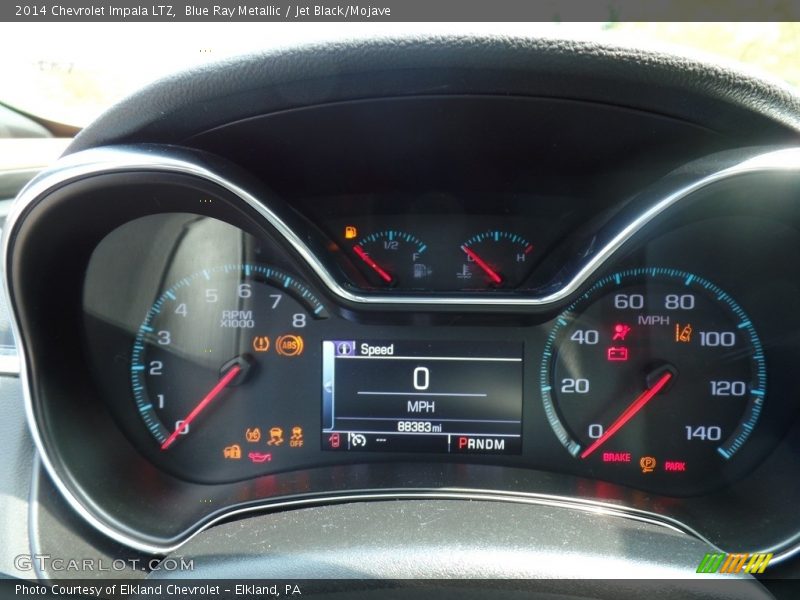 Blue Ray Metallic / Jet Black/Mojave 2014 Chevrolet Impala LTZ