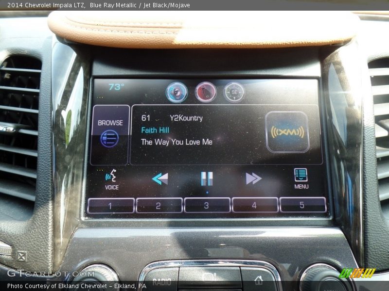 Blue Ray Metallic / Jet Black/Mojave 2014 Chevrolet Impala LTZ