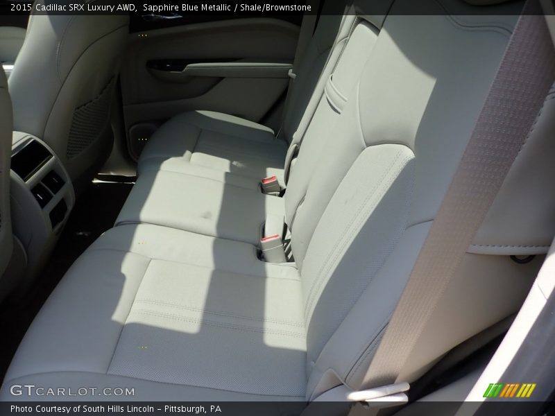 Sapphire Blue Metallic / Shale/Brownstone 2015 Cadillac SRX Luxury AWD