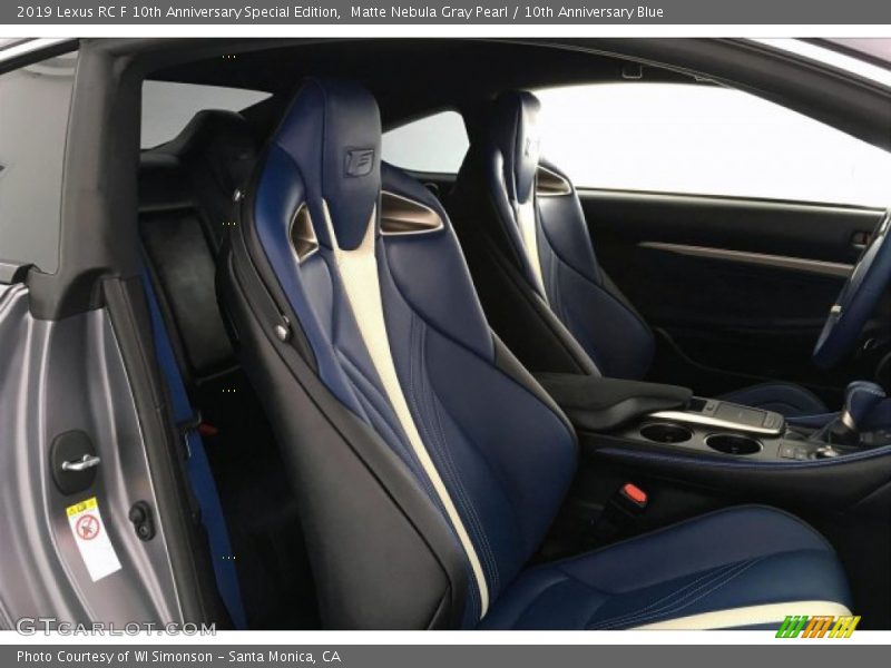 Front Seat of 2019 RC F 10th Anniversary Special Edition