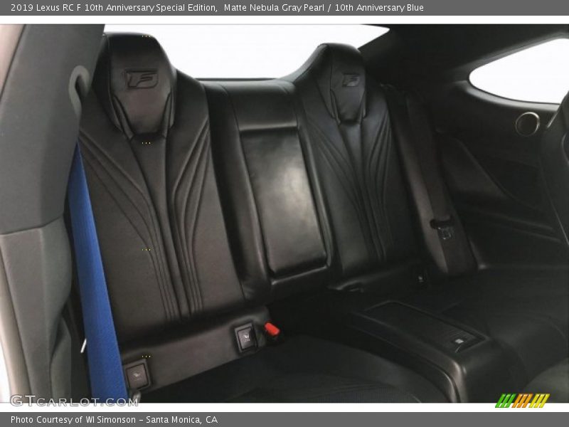 Rear Seat of 2019 RC F 10th Anniversary Special Edition
