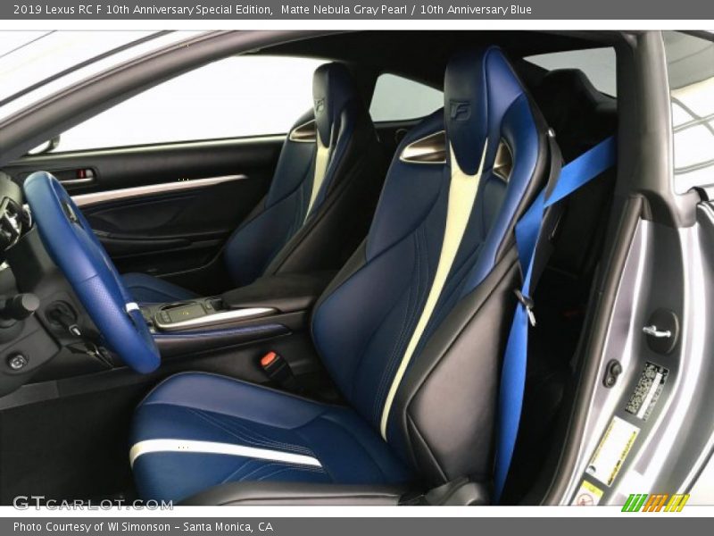  2019 RC F 10th Anniversary Special Edition 10th Anniversary Blue Interior