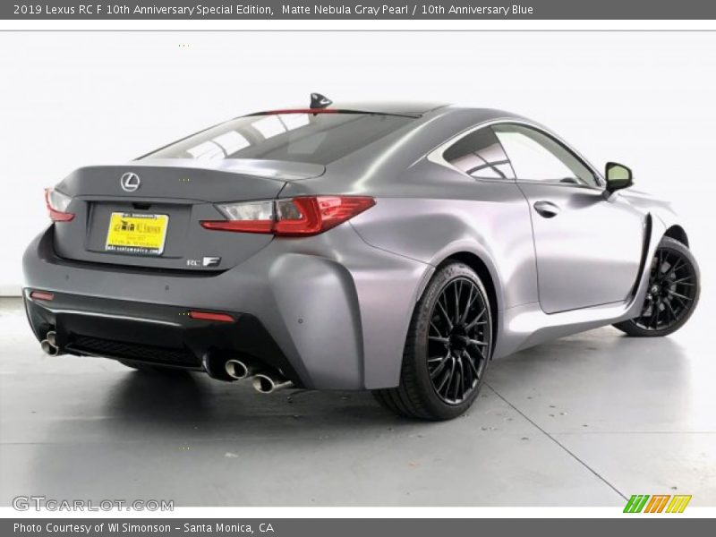 Matte Nebula Gray Pearl / 10th Anniversary Blue 2019 Lexus RC F 10th Anniversary Special Edition