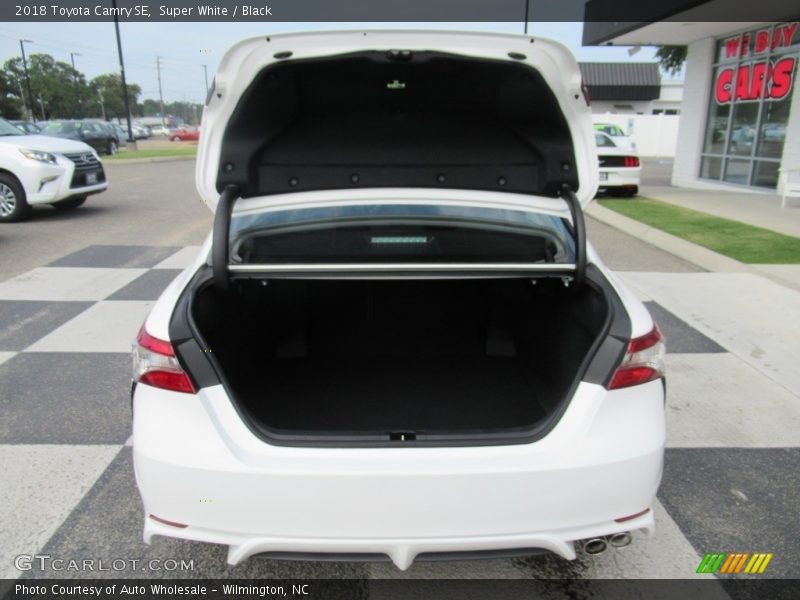 Super White / Black 2018 Toyota Camry SE