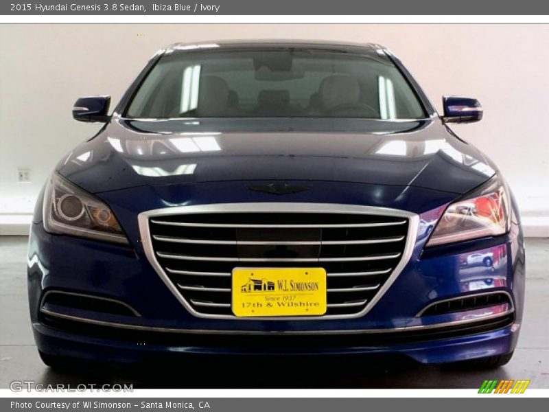 Ibiza Blue / Ivory 2015 Hyundai Genesis 3.8 Sedan