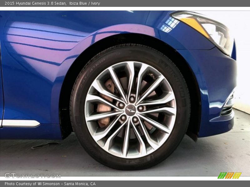 Ibiza Blue / Ivory 2015 Hyundai Genesis 3.8 Sedan