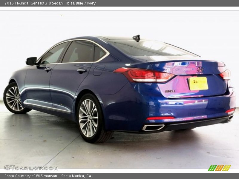Ibiza Blue / Ivory 2015 Hyundai Genesis 3.8 Sedan