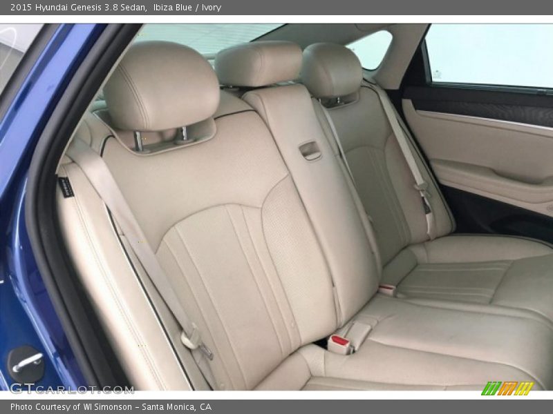 Ibiza Blue / Ivory 2015 Hyundai Genesis 3.8 Sedan