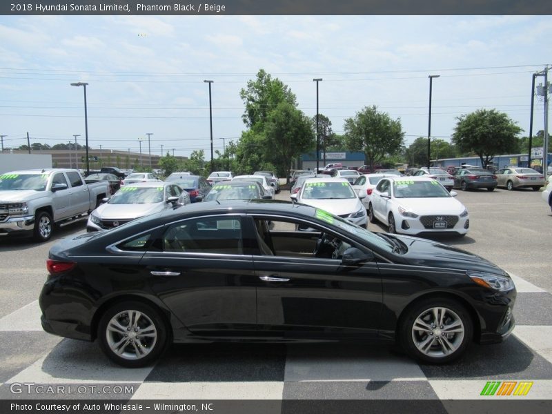 Phantom Black / Beige 2018 Hyundai Sonata Limited