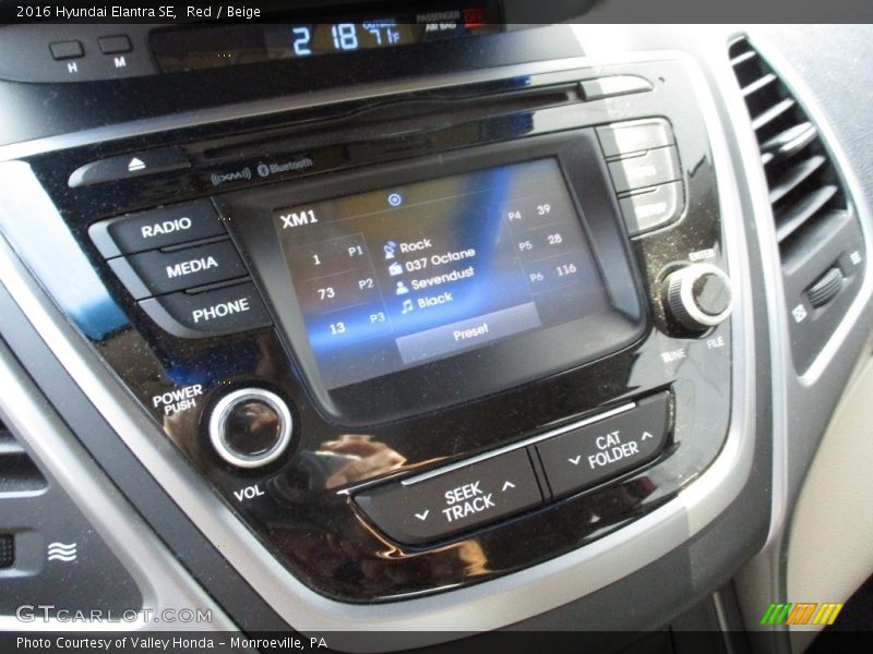 Red / Beige 2016 Hyundai Elantra SE