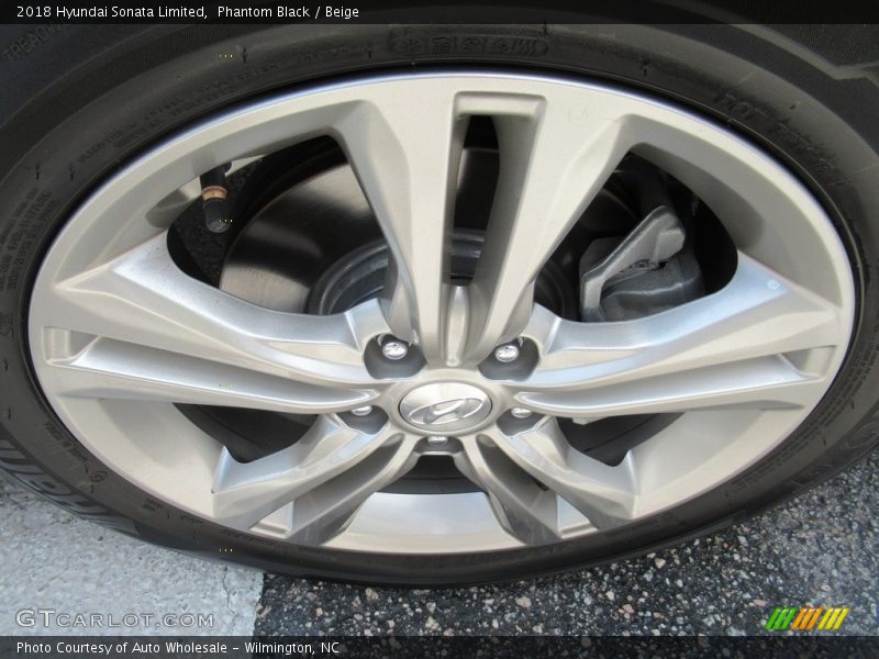 Phantom Black / Beige 2018 Hyundai Sonata Limited