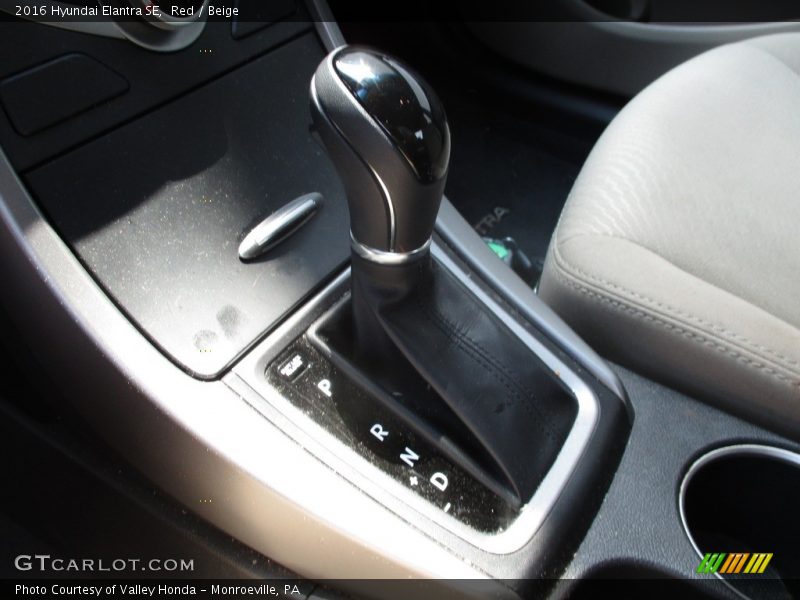 Red / Beige 2016 Hyundai Elantra SE
