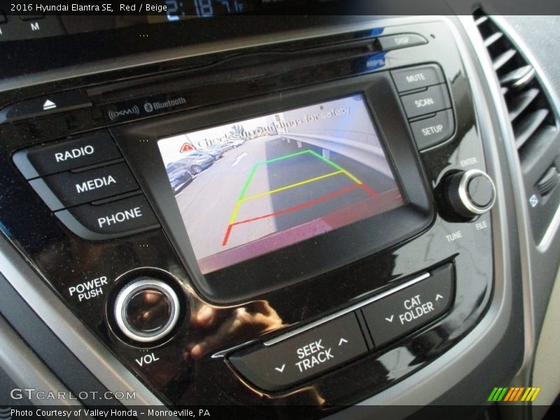 Red / Beige 2016 Hyundai Elantra SE