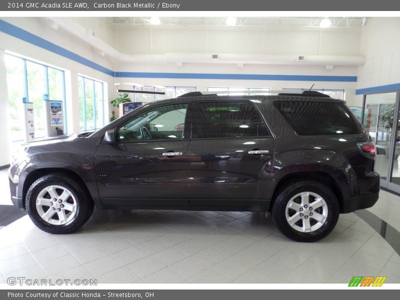 Carbon Black Metallic / Ebony 2014 GMC Acadia SLE AWD