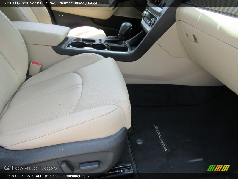 Phantom Black / Beige 2018 Hyundai Sonata Limited