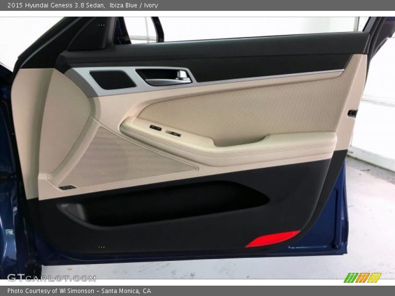 Ibiza Blue / Ivory 2015 Hyundai Genesis 3.8 Sedan