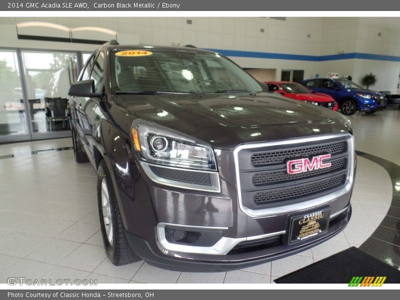 Carbon Black Metallic / Ebony 2014 GMC Acadia SLE AWD