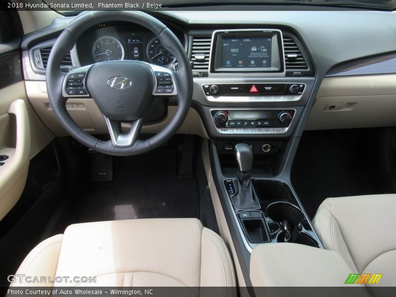 Phantom Black / Beige 2018 Hyundai Sonata Limited