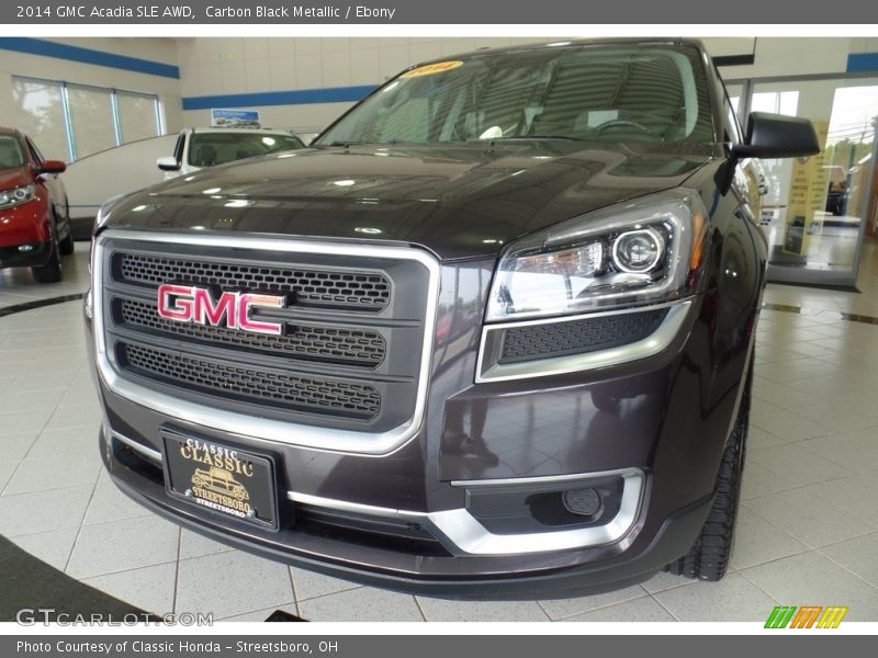 Carbon Black Metallic / Ebony 2014 GMC Acadia SLE AWD