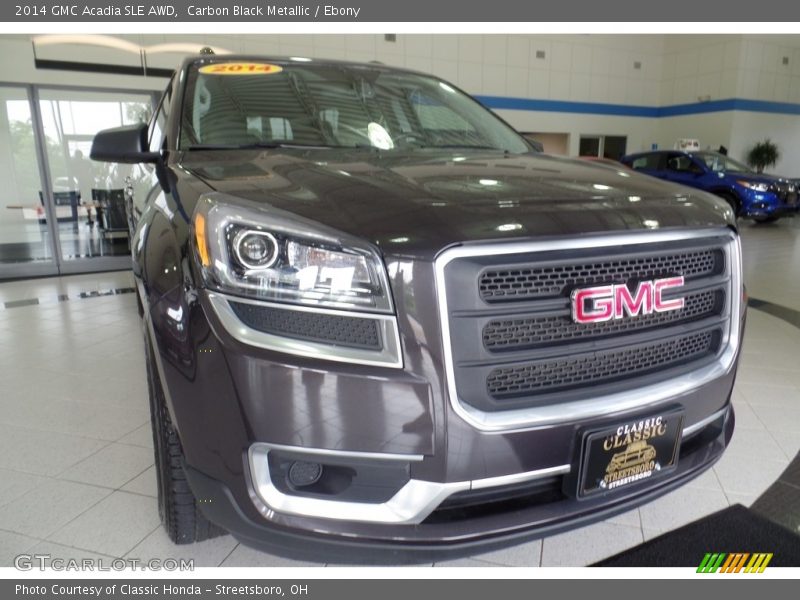 Carbon Black Metallic / Ebony 2014 GMC Acadia SLE AWD