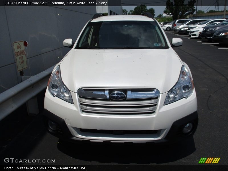 Satin White Pearl / Ivory 2014 Subaru Outback 2.5i Premium