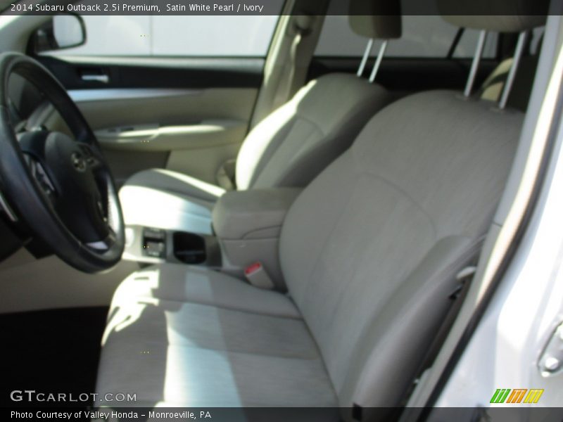 Satin White Pearl / Ivory 2014 Subaru Outback 2.5i Premium