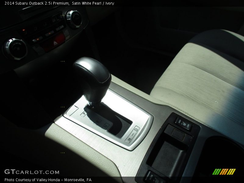 Satin White Pearl / Ivory 2014 Subaru Outback 2.5i Premium