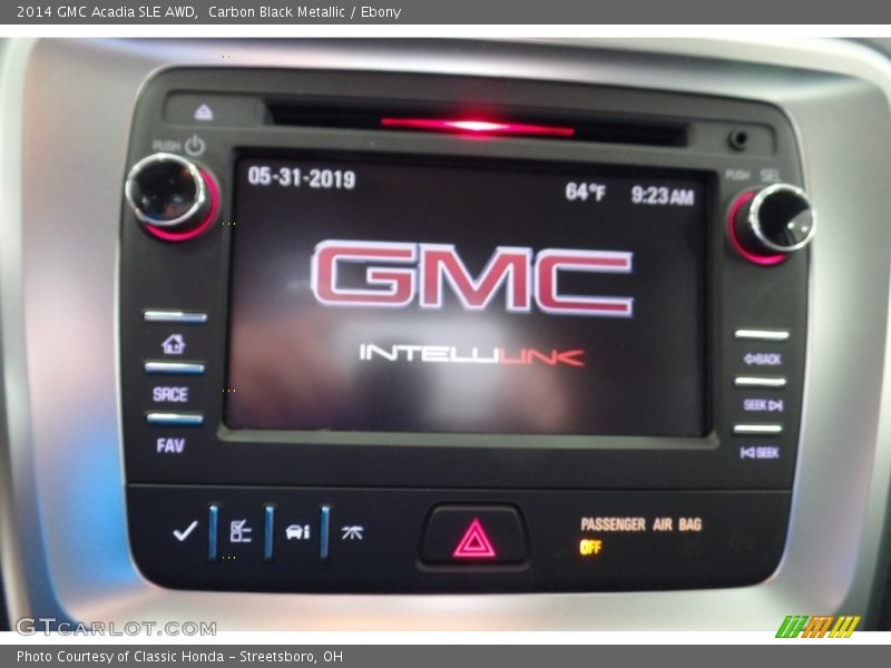 Carbon Black Metallic / Ebony 2014 GMC Acadia SLE AWD