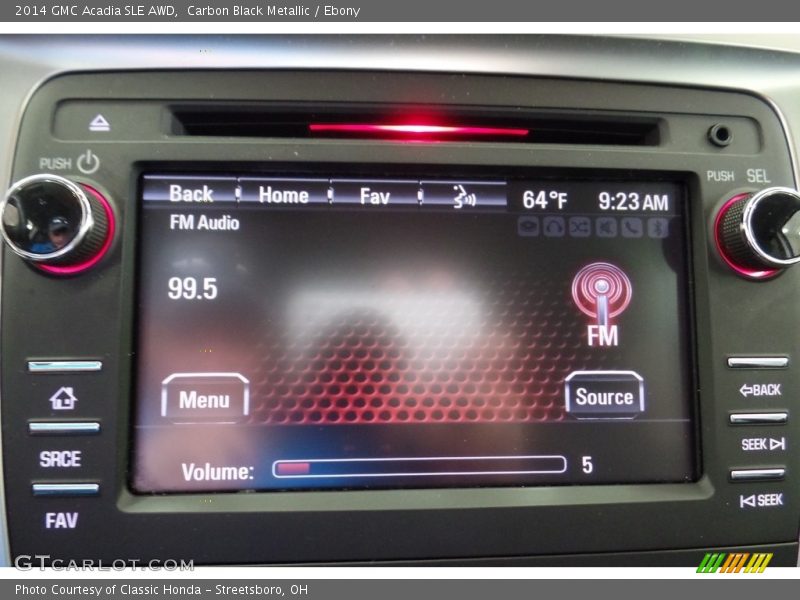 Carbon Black Metallic / Ebony 2014 GMC Acadia SLE AWD