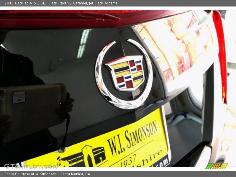 Black Raven / Caramel/Jet Black Accents 2013 Cadillac ATS 2.5L