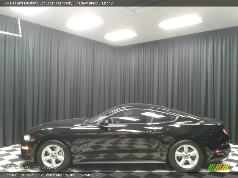 Shadow Black / Ebony 2018 Ford Mustang EcoBoost Fastback