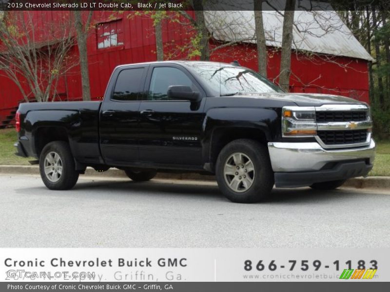 Black / Jet Black 2019 Chevrolet Silverado LD LT Double Cab