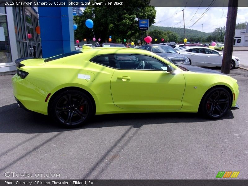 Shock (Light Green) / Jet Black 2019 Chevrolet Camaro SS Coupe
