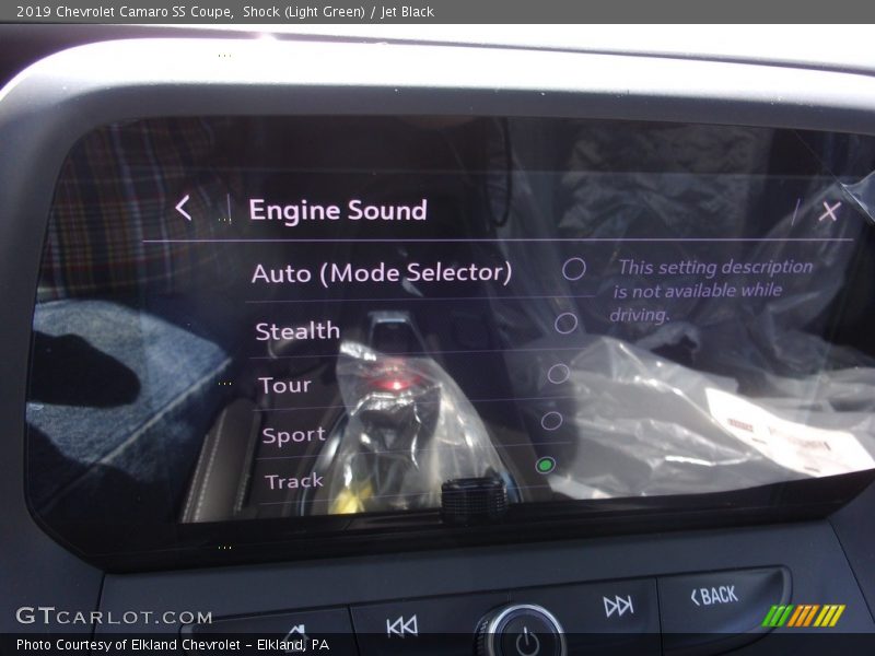 Shock (Light Green) / Jet Black 2019 Chevrolet Camaro SS Coupe