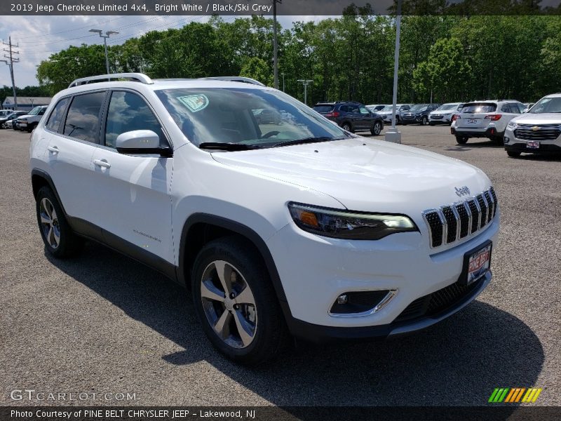 Bright White / Black/Ski Grey 2019 Jeep Cherokee Limited 4x4
