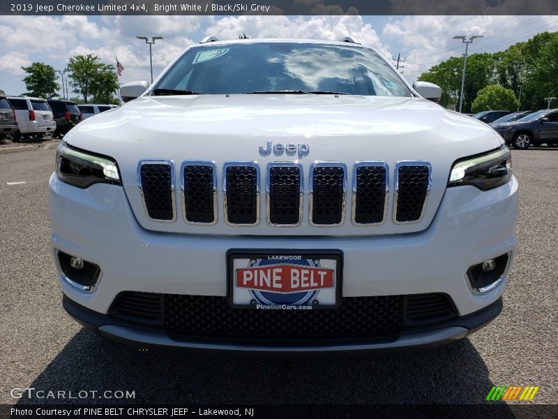 Bright White / Black/Ski Grey 2019 Jeep Cherokee Limited 4x4